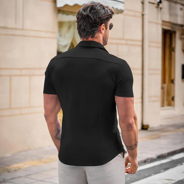 Slim Fit EasyFit™ Overhemd – Stijl en Comfort met 4D Stretch Technologie
