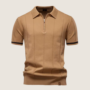 Oxel Wear – Slim Fit Men’s Zip Polo – Minimalist Style & Comfort for Every Occasion