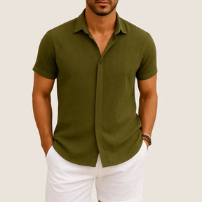 Oxel Wear Linen & Cotton Shirt – Relaxed Fit & Summer Comfort