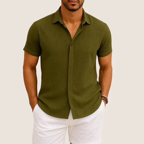 Oxel Wear Linen & Cotton Shirt – Relaxed Fit & Summer Comfort