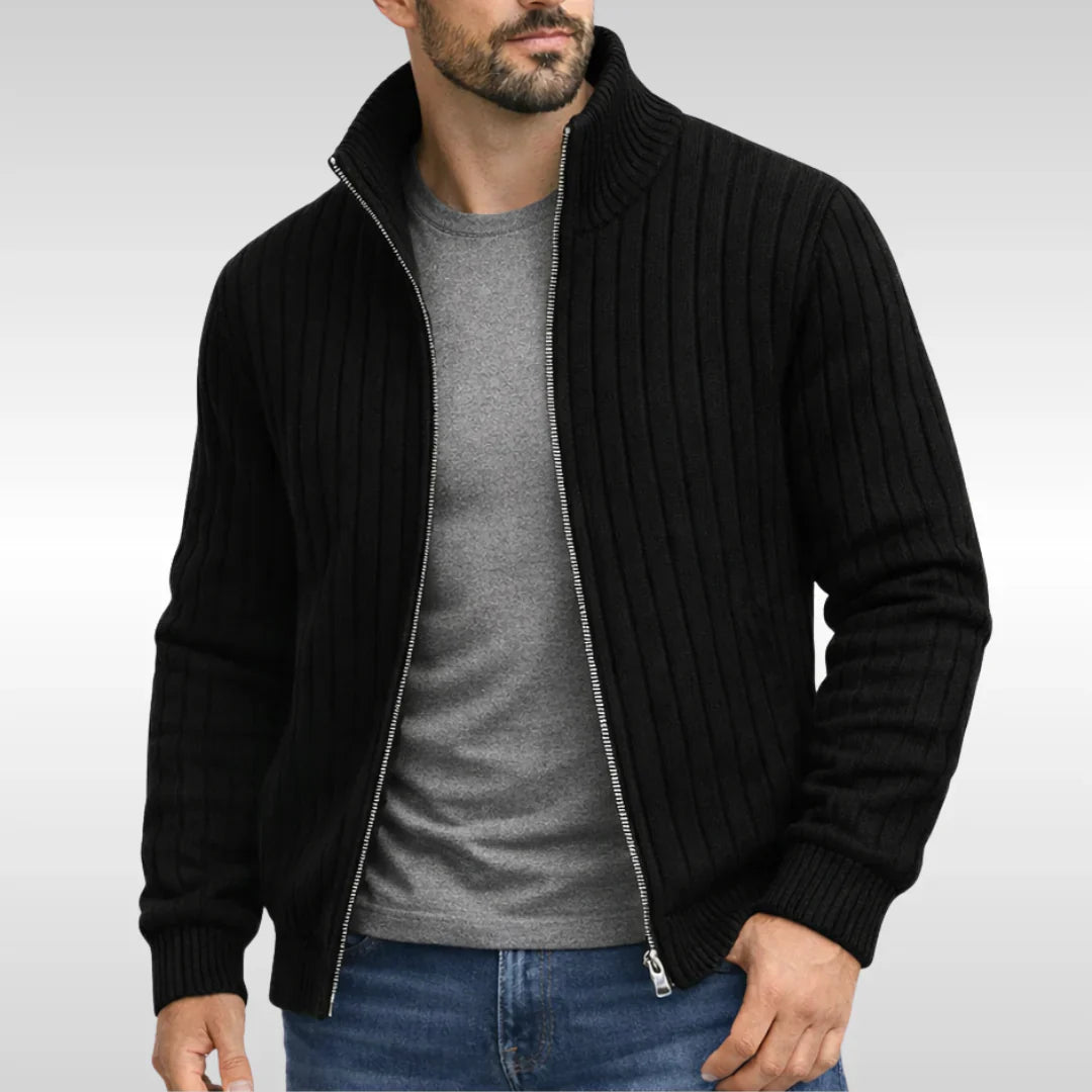 Oxel Wear | Elegant Classic Zip Jacket – RibbedWarm™