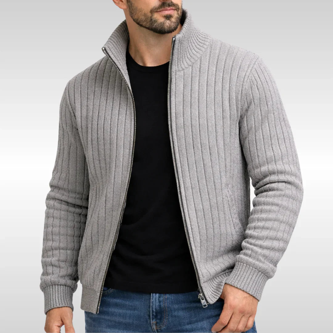 Oxel Wear | Elegant Classic Zip Jacket – RibbedWarm™