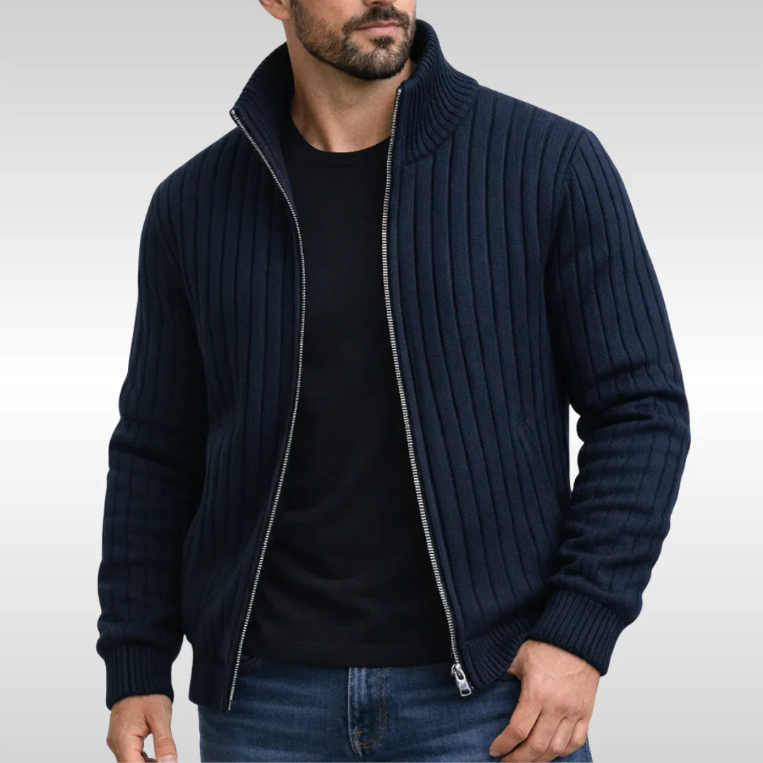 Oxel Wear | Elegant Classic Zip Jacket – RibbedWarm™