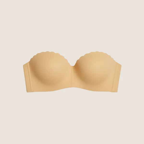 Oxel Wear – Invisible Strapless Push-Up Bra – Front Closure & Gather Effect