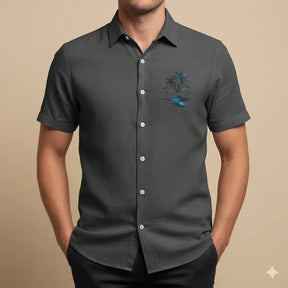 Oxel Wear Summer Linen Shirt – Beach Style with Exotic Prints