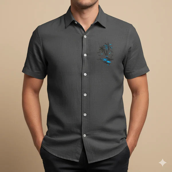 Oxel Wear Summer Linen Shirt – Beach Style with Exotic Prints