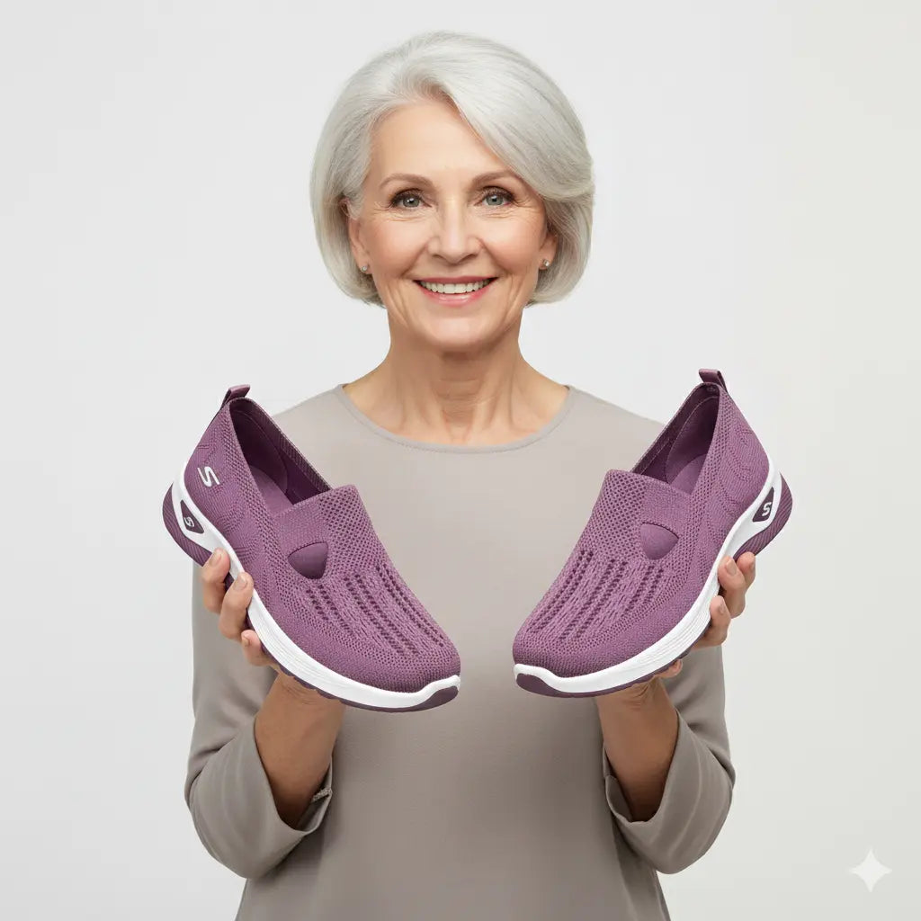 CloudWear™ – Ademend en Ultiem Comfortabele Orthopedische Sneakers voor Dames