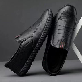 Oxel Wear - Leather Slip-On Moccasins for Men