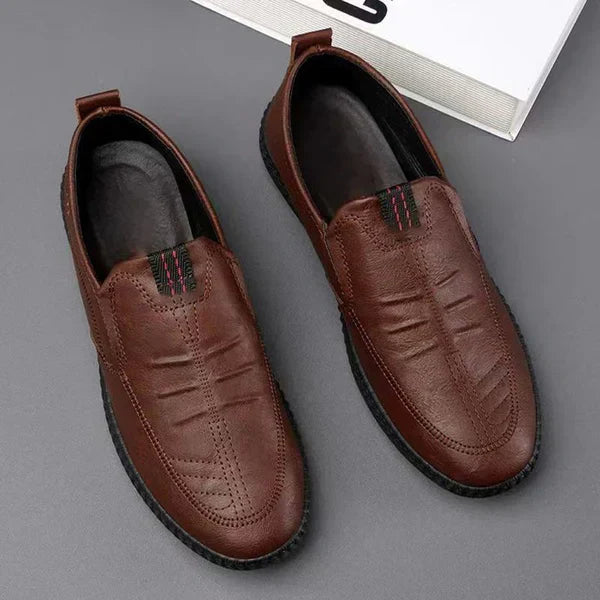 Oxel Wear - Leather Slip-On Moccasins for Men