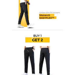 Monarch Wear - EasyFlex™ Unisex Slim Trousers [BUY 1, GET 2] - [MARKDOWN]
