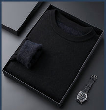 Oxel Wear - Men's Solid Color Thick Cashmere Sweater - High Quality