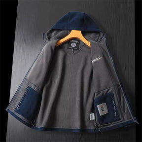 Nordwell™ Men’s Hooded Jacket – Embroidered Winter Hoodie Jacket