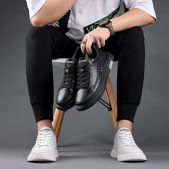 Monarch Wear - Casual leren sneakers Platte sport