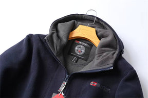 Nordwell™ Men’s Hooded Jacket – Embroidered Winter Hoodie Jacket