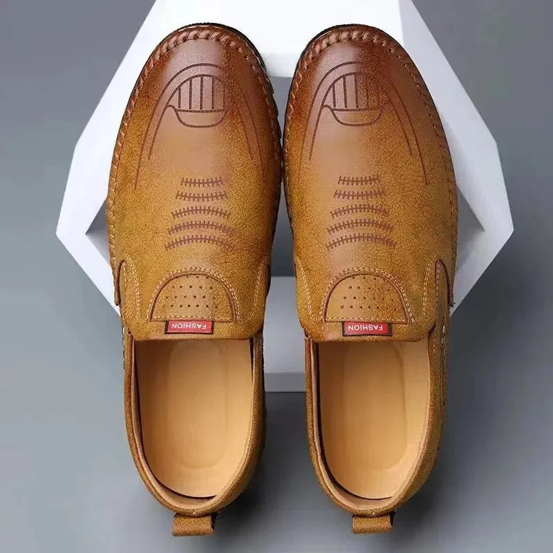 Oxel Wear - Leather Slip-On Moccasins for Men - LIMITED STOCK