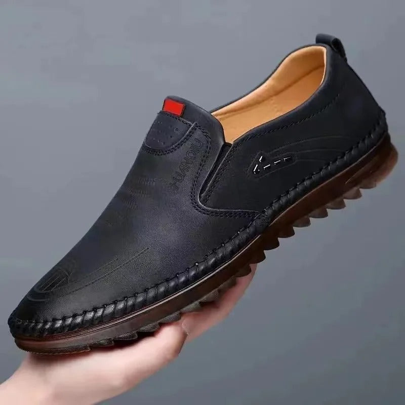 Oxel Wear - Leather Slip-On Moccasins for Men